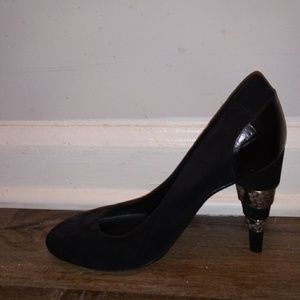 A black heel